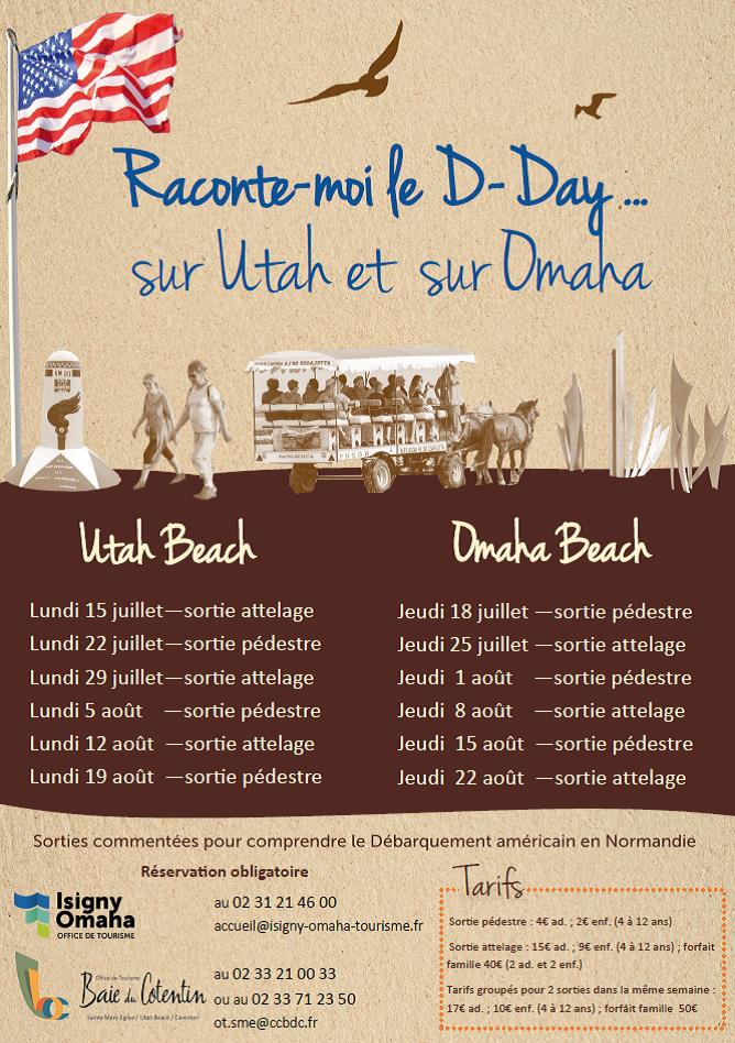 affiche_raconte_moi_le_dday_juillet_aout_2019_utah_omaha©OT Baie du Cotentin