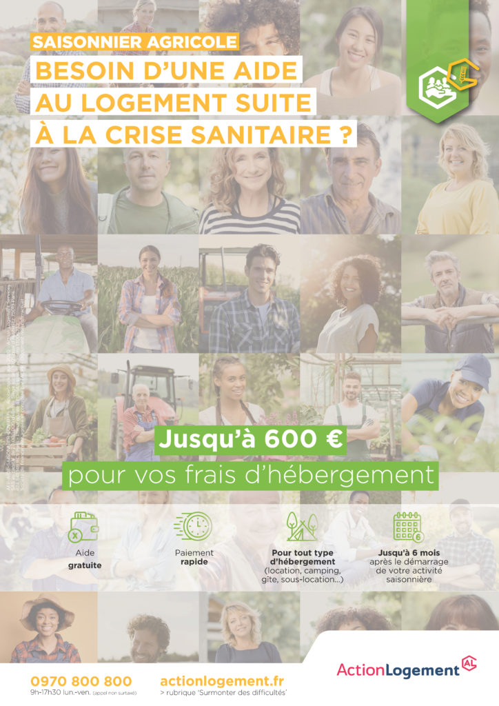 Affiche aide saisonniers agricoles fragilisés par la crise sanitaire_A3