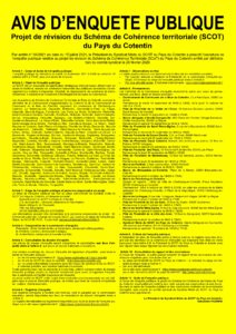 Avis d'enquête publique